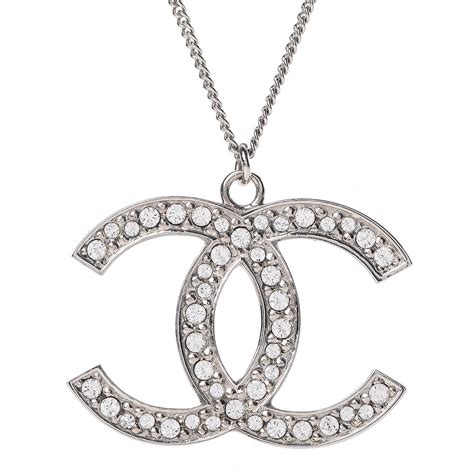 chanel crystal cc necklace silver multicolor|chanel cc necklace price.